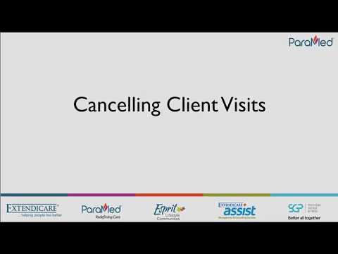 Procura - Cancelling Client Visits