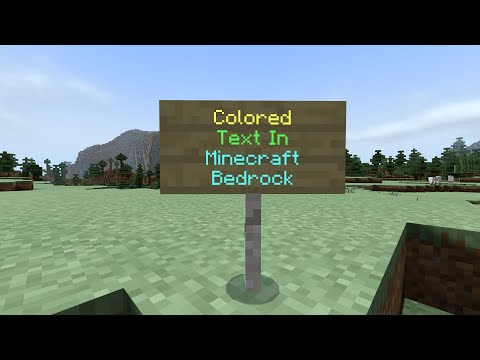 Minecraft Formatting Color Codes - Minecraft Bedrock Tutorial