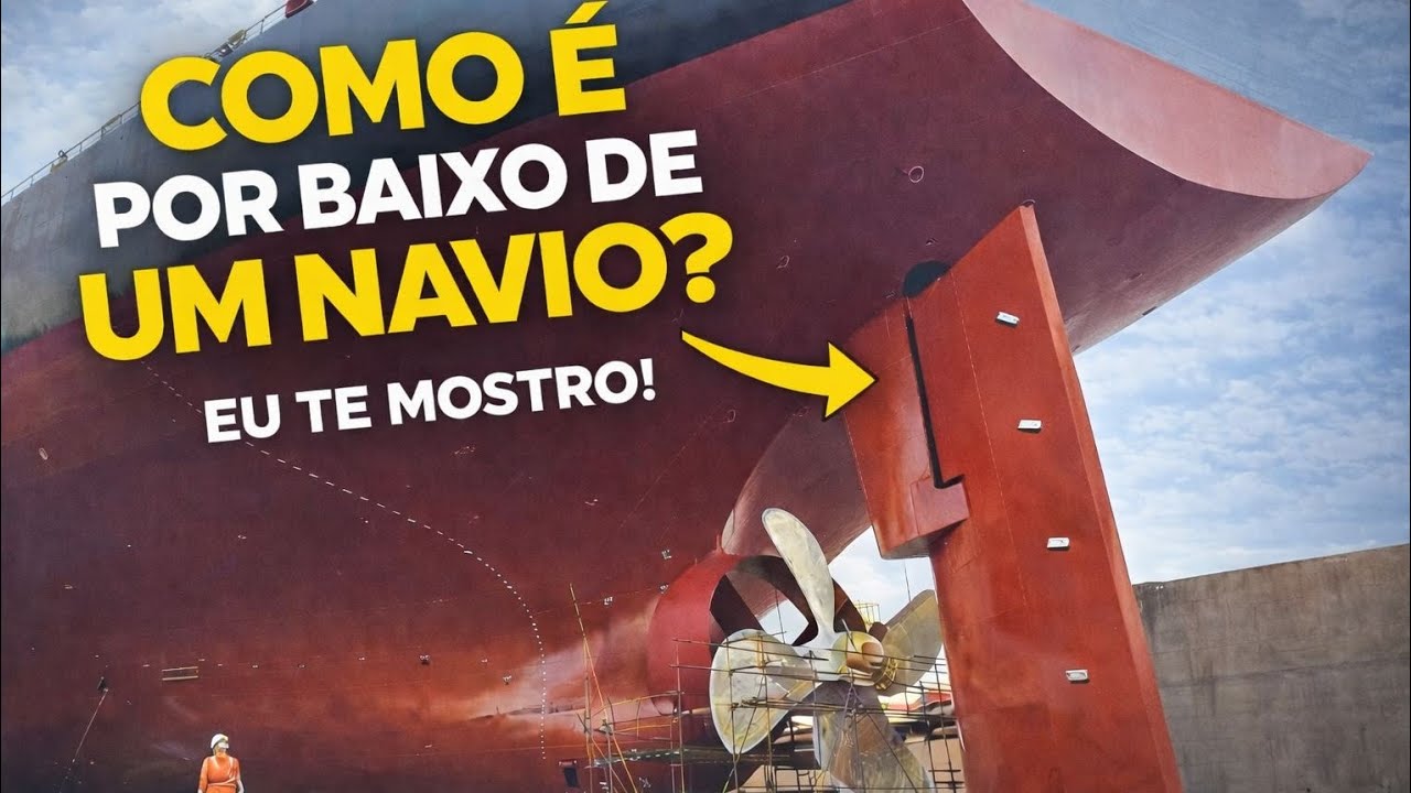 COMO É POR BAIXO DE UM NAVIO? EU TE MOSTRO!🫱🏼‍🫲🏿🚢🔱