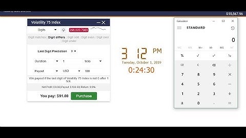 Volatility 75 index Binary options Digits Differ Last Prediction Working Strategy on Binary com