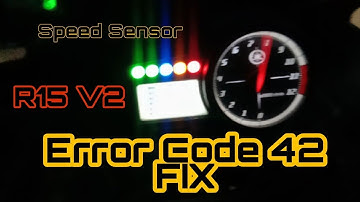 Error Code 42 / Speed Sensor Error | Yamaha R15 V2 | Problem Solved | Mechanix_Bro