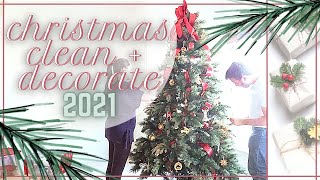 XMAS CLEAN AND DECORATE | CHRISTMAS HOME DECORATE WITH ME 2021