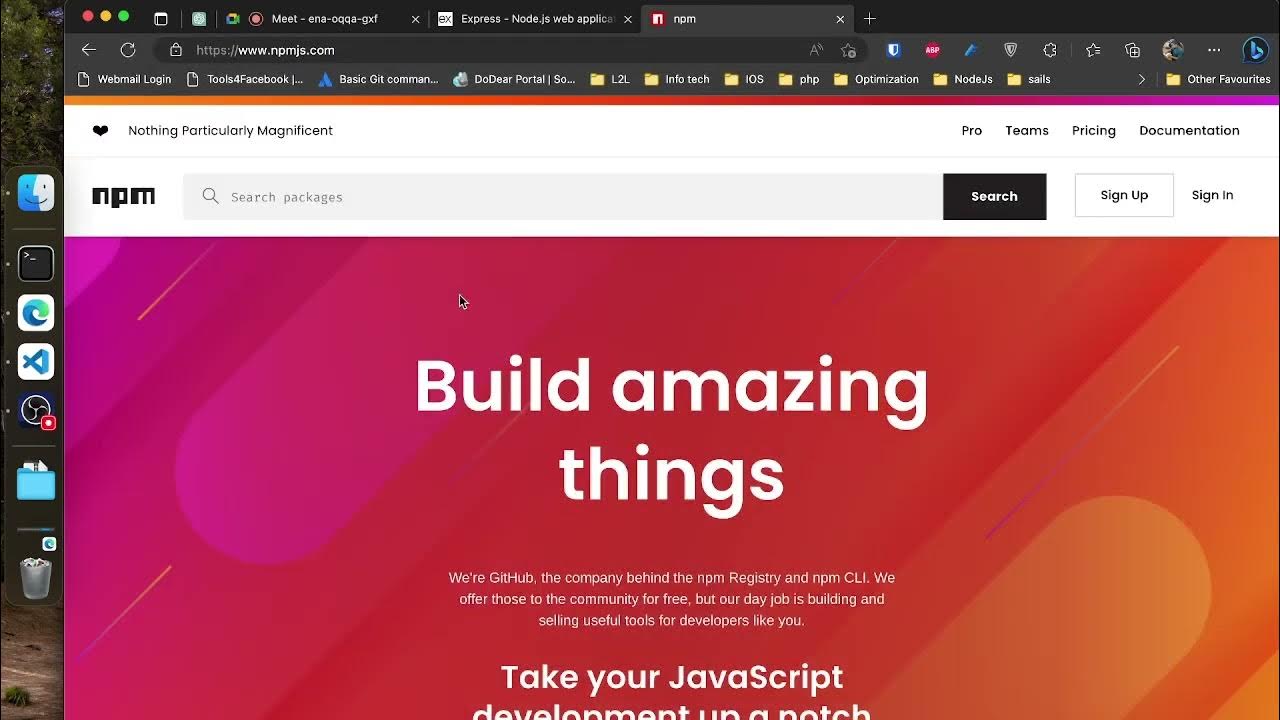 Npm rebuild. Npm.
