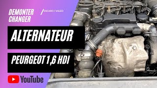 Demonter / Remonter un Alternateur  Peugeot 308 1,6 HDI