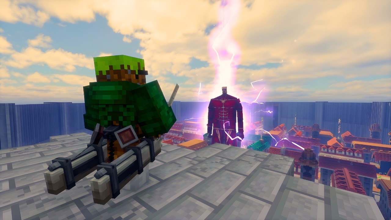 New Attack On Titan Minecraft Mod is INCREDIBLE (Danny's AOT) - YouTube