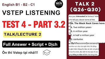 EP 4. VSTEP PART 3 Talk 2 | Luyện nghe tiếng Anh | B1B2C1 Listening | Ôn thi Vstep Từng Phần