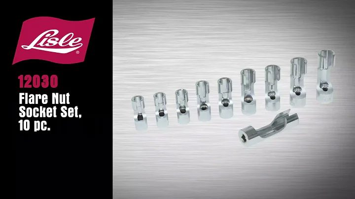 Lisle 12030 Flare Nut Socket Set, 10 pc.