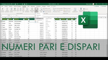 Numeri pari e Numeri dispari in Excel