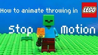 How to animate throwing in stop motion animation the EASY way!