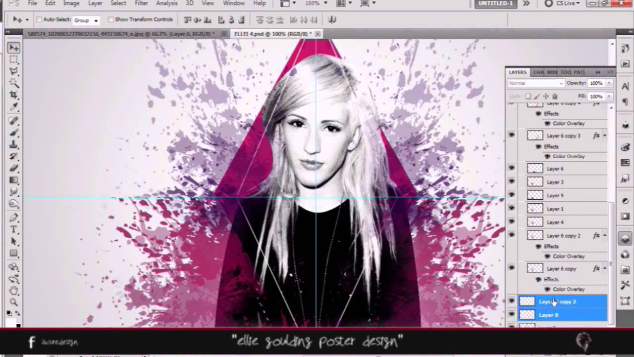 Ellie Goulding Artwork Poster Speed Art // AcureDesign YouTube
