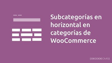 Subcategorías en formato horizontal en página de categorías de WooCommerce