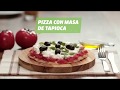 Pizza con masa de tapioca