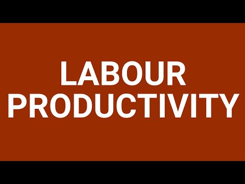 Video: Labor productivity: measured by the ratio of the real volume of the product and the efficiency of human labor