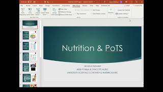 Nutrition & PoTS  - with Helen Eftekhari