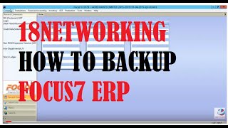 How to   Backup & Restore Data in Focus 7 ERP   B