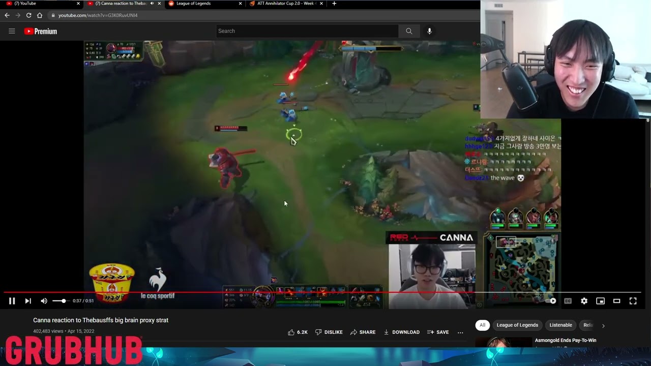 @doublelift реагирует на Сиона @Thebausffs в KR SoloQueue