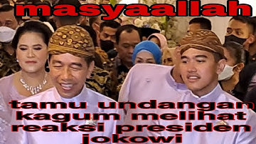 PRESIDEN JOKOWI LANGKAH NYA TERHENTI???TAMU UNDANGAN KAGUM ADZAN DIDAHULUKAN.PROSESI MIDODARENI