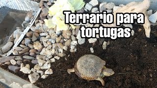 Como hacer Terrario para tortugas // Casa para tortugas