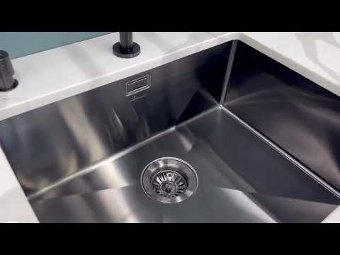 Кухонная мойка Seaman Eco Marino SME-580 и смеситель Seaman Eco Venice SSN-1001-DG Кухонная мойка Seaman Eco Marino SME-580 и смеситель Seaman Eco Venice SSN-1001-DG