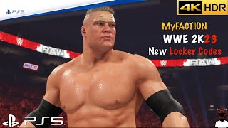 WWE 2K23 MyFACTION - New Locker Codes - Unlocking Brock Lesnar Superstar Series 2
