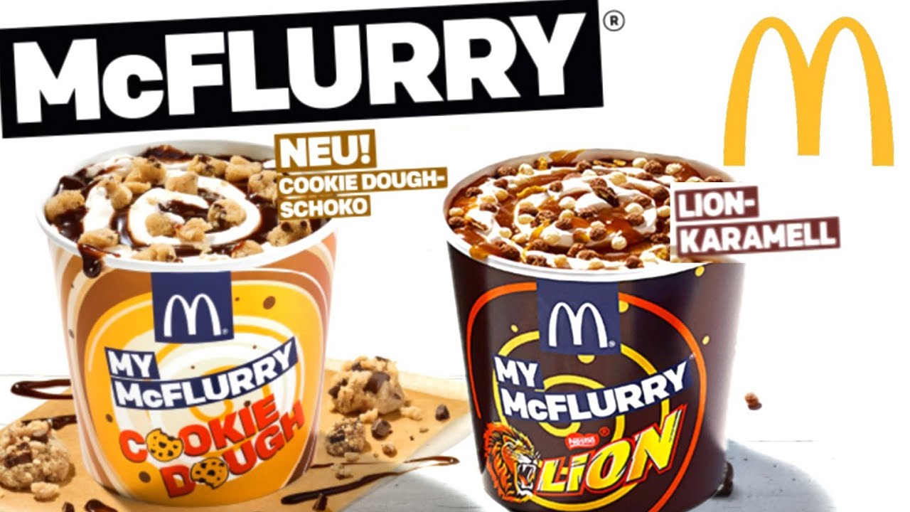 New McDonald's McFlurry Ice Cream Cookie Dough & Lion Chocolate Bar