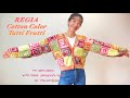 REGIA Tutti Frutti でカーディガンを編みました♡
