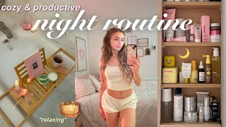 MY SELF CARE NIGHT ROUTINE  journaling, skincare, & cozy bath