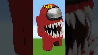 WHICH MINECRAFT AMONG US PIXEL ART IS THE BEST !!? #shorts
