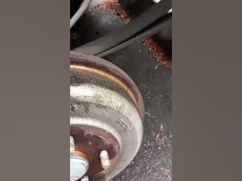 How to remove stuck rear break drum. - YouTube