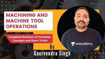 Complete Revision of Formulae, Concepts and Short Tricks | Machining and Machine Tool Operations