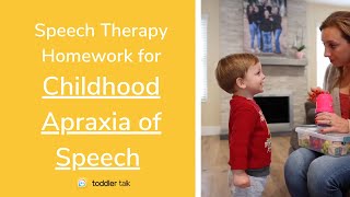 Speech Therapy Homework For Apraxia [How to approach home practice for childhood apraxia of speech]
