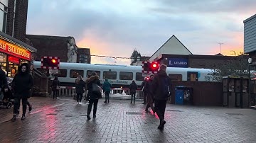 SWR Class 444 at Poole High Street Level Crossing
