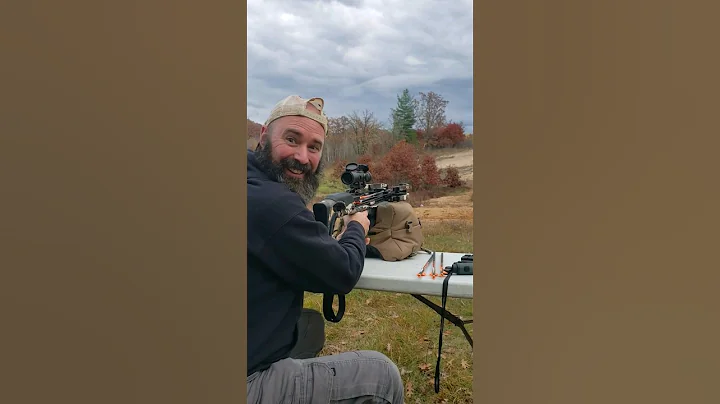 100 yards!!! Raven crossbow. #wisconsinoutdoors #deerhunting