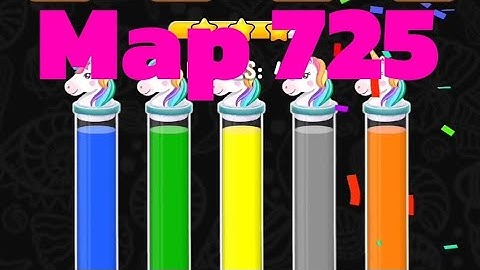 color water sort 3D level 725