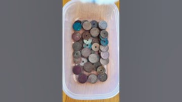 Cleaning Coins with Salt & Vinegar Watch these old coins shine again! #coincleaning #satisfying