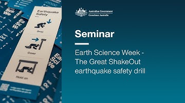 Earth Science Week - The Great ShakeOut earthquake safety drill