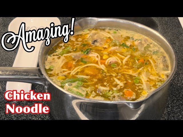 Mom's Chicken Noodle Soup made easy - CookingHeartSmart