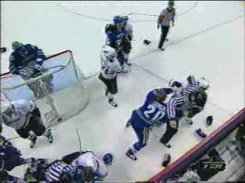 11-27-07 George Parros fight vs Alexandre Burrows