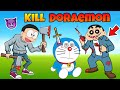 Shinchan and nobita kill scary doraemon    shinchan and nobita game  funny game