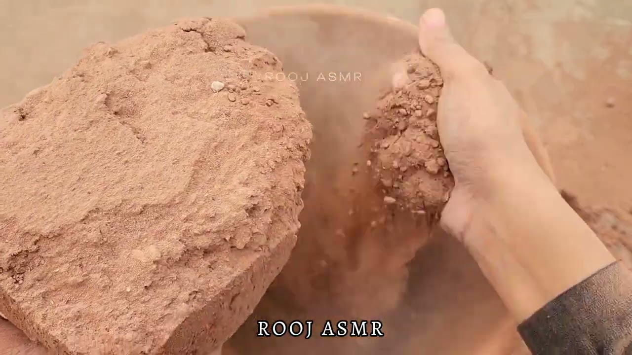 Bombastic Stoney Red Dirt Crush❤️‍🔥Dry Crumbles in Claypot🏺Lots of Dustplay Storm/Pouring/Tapping🌪