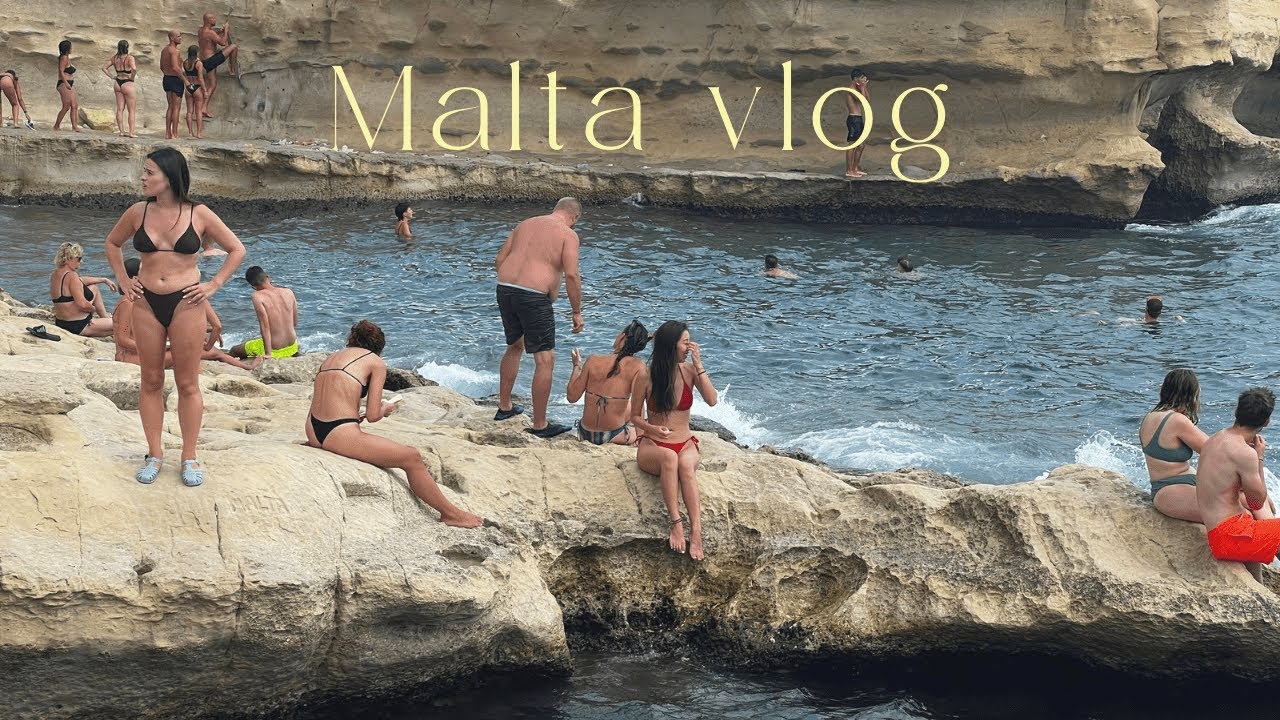몰타 VLOG 1 | St. Peter's Pool에서 다이빙 | 뮌헨 경유 후, 몰타가기 | 1일 1깔라마리 하기 | 피스타치오 크로아상