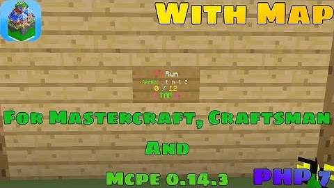 TntRun Plugin With Map For Mastercraft, Craftsman And Mcpe 0.14.3 Work In Any Host Php7