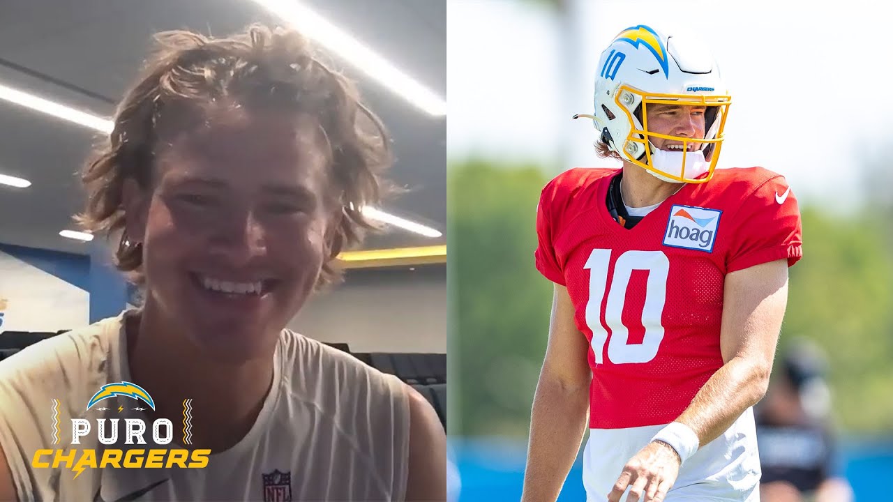 Puro Chargers JUSTIN HERBERT SPEAKS SPANISH?? LA Chargers YouTube