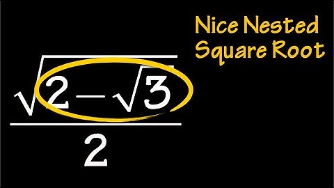 sin(15 degrees) and nested square roots