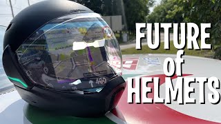 Cross Helmet X1 - A Head-up Motorcycle Smart Helmet!