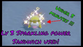 Psychic shiny sandwich recipe sparkling power lv.3 pokémon scarlet violet ✨ shiny slowpoke found!