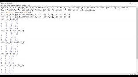 Binary operations on data frame XII IP