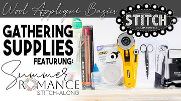 Basisprincipes van wolapplicaties • Verzamelbenodigdheden | Zomerromantiek Stitch-Along | Primiti...
