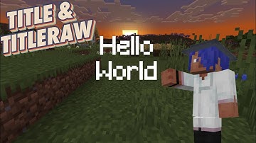 How to use /title and /titleraw! - Minecraft Bedrock Commands Tutorial Series