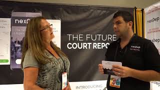 NCRA 2018, Day 1 with nexDep The Future of Court Reporting Profile